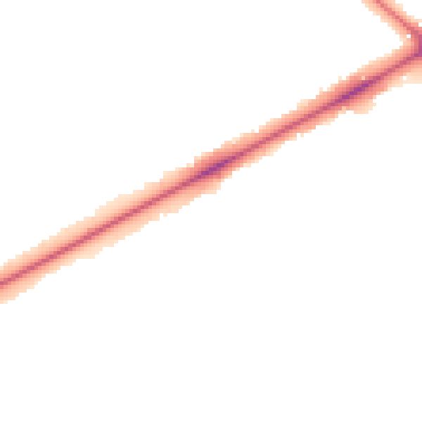Night-time road noise heatmap for NR4 6AD