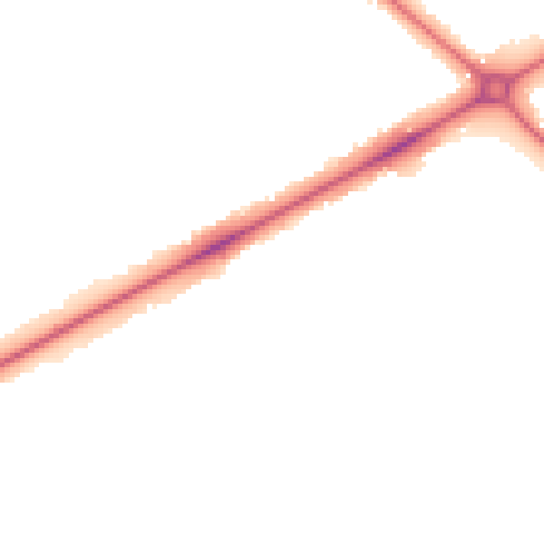 Night-time road noise heatmap for NR4 6AL
