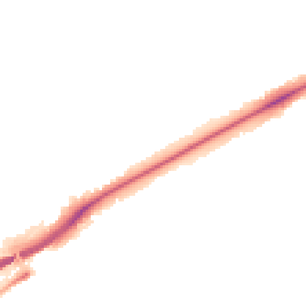Night-time road noise heatmap for NR4 6AP