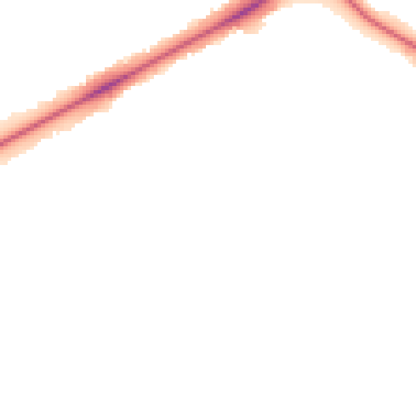 Night-time road noise heatmap for NR4 6AW