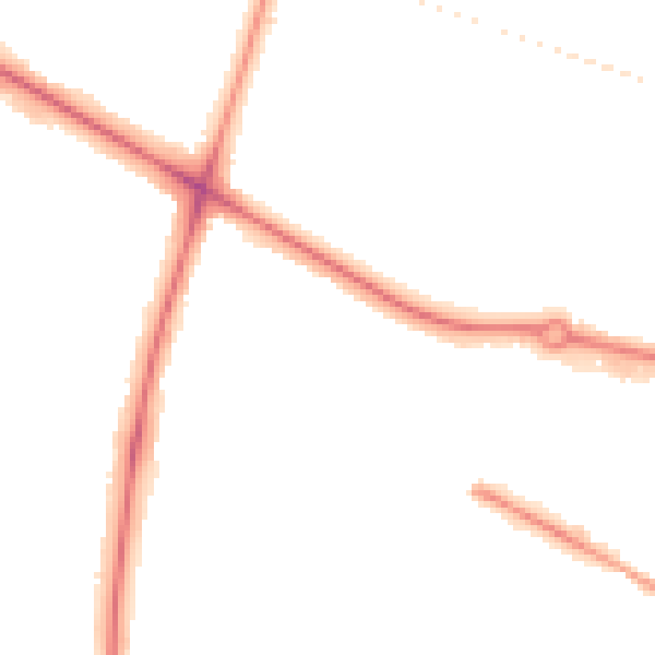 Night-time road noise heatmap for NR4 6BE