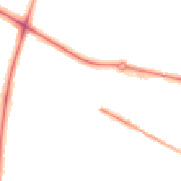 Night-time road noise heatmap for NR4 6BQ