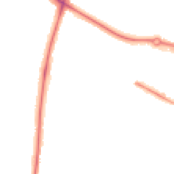 Night-time road noise heatmap for NR4 6DA