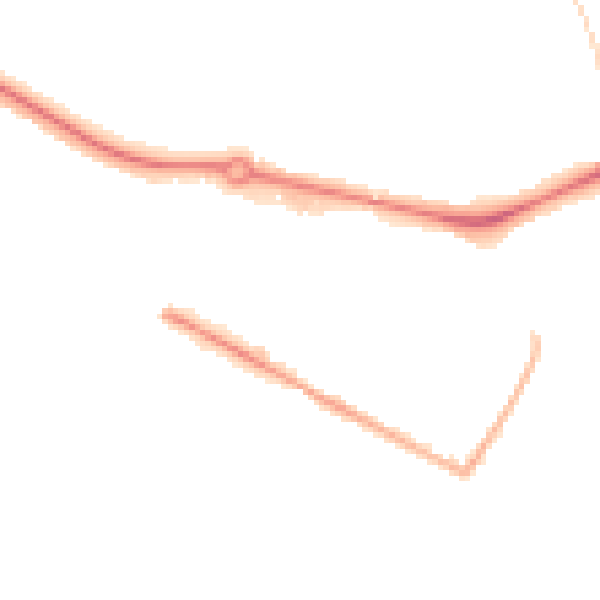 Night-time road noise heatmap for NR4 6DJ