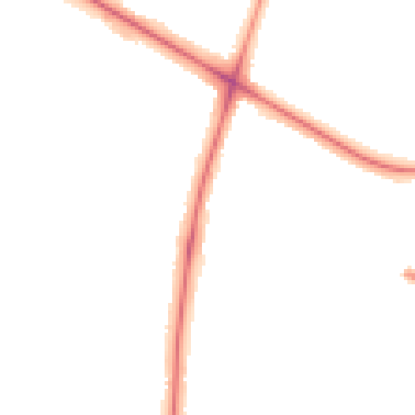 Night-time road noise heatmap for NR4 6DU
