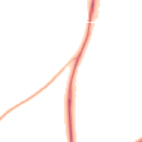 Night-time road noise heatmap for NR4 6DY
