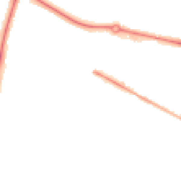 Night-time road noise heatmap for NR4 6ET