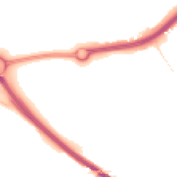 Night-time road noise heatmap for NR4 6FR