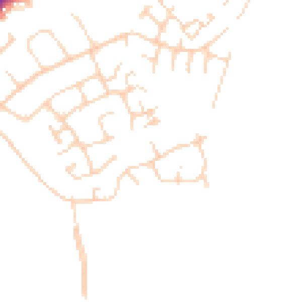 Daytime road noise heatmap for NR4 6LX