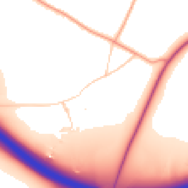 Daytime road noise heatmap for NR4 6RL