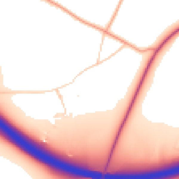 Daytime road noise heatmap for NR4 6RP
