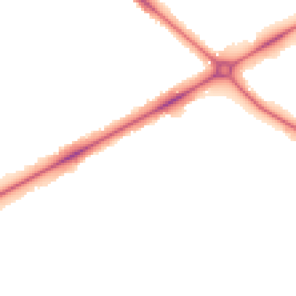 Night-time road noise heatmap for NR4 6SJ