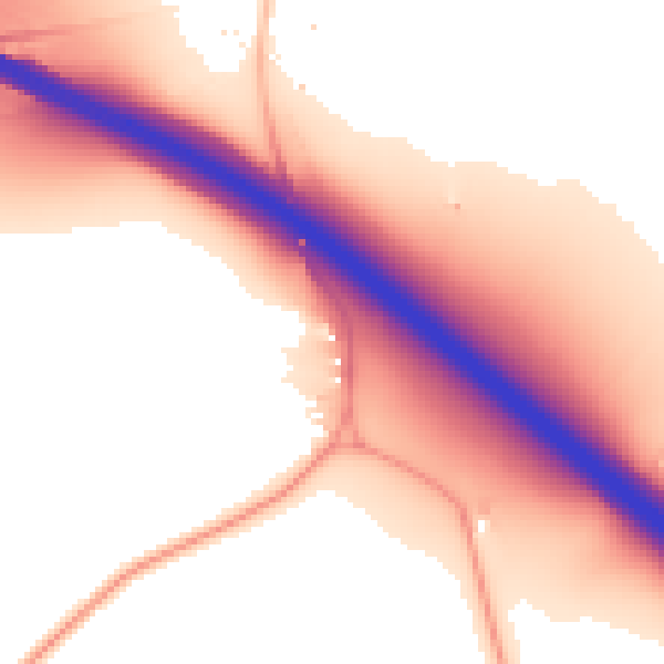 Daytime road noise heatmap for NR4 6TG