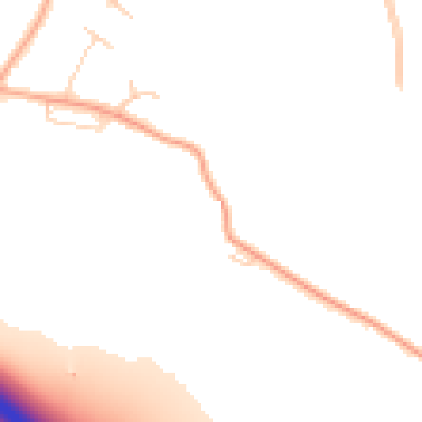 Daytime road noise heatmap for NR4 6TX