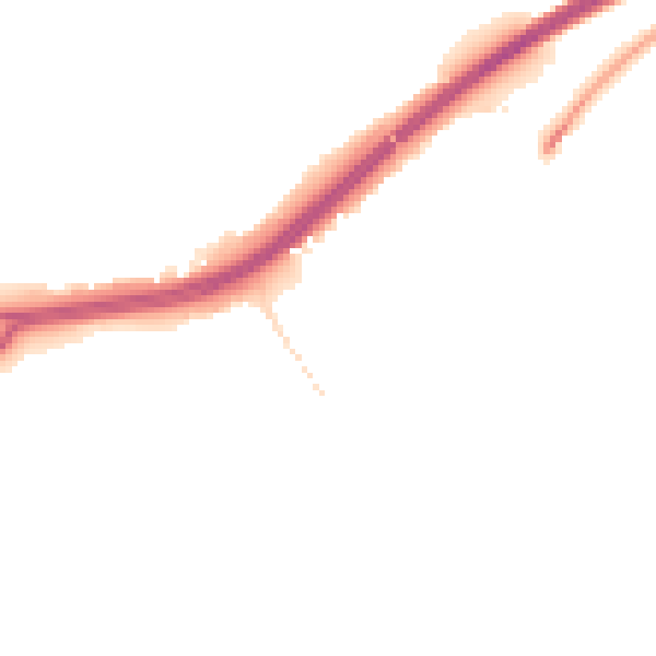 Night-time road noise heatmap for NR4 6UA