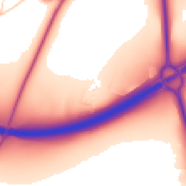 Daytime road noise heatmap for NR4 6US