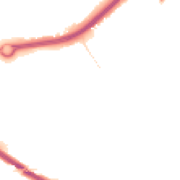 Night-time road noise heatmap for NR4 6XG