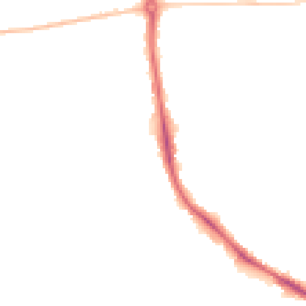 Night-time road noise heatmap for NR4 7AH