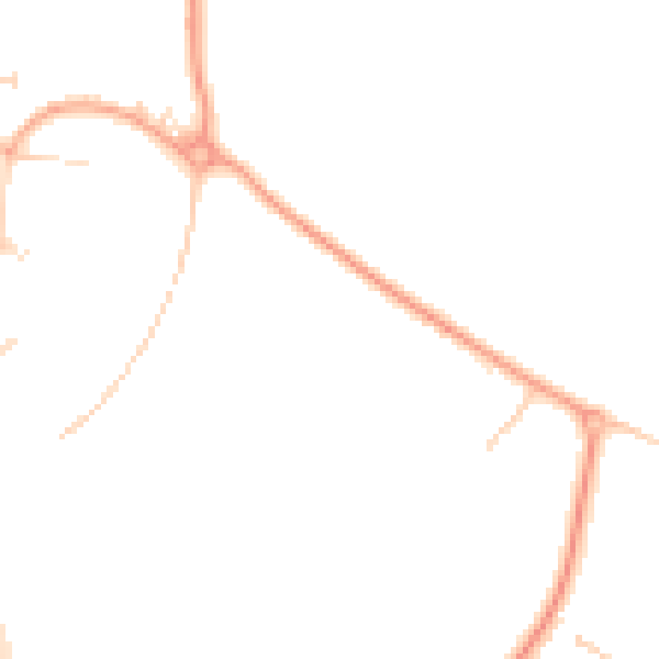 Daytime road noise heatmap for NR4 7GL