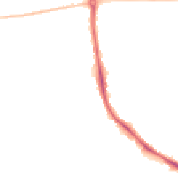Night-time road noise heatmap for NR4 7JB