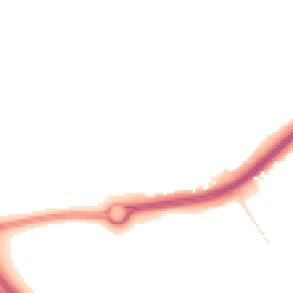 Night-time road noise heatmap for NR4 7JP