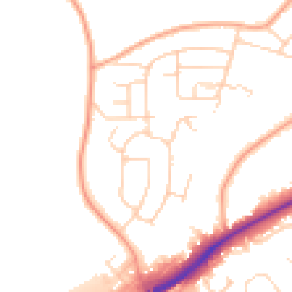 Daytime road noise heatmap for NR4 7NH