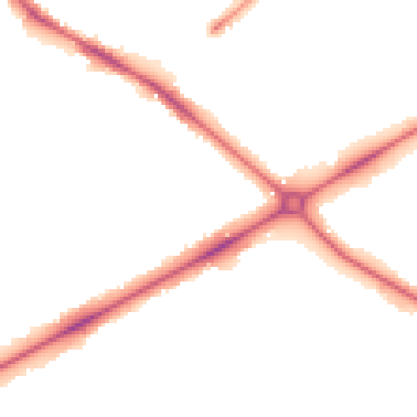Night-time road noise heatmap for NR4 7PP