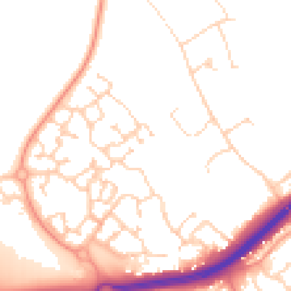Daytime road noise heatmap for NR4 7SL