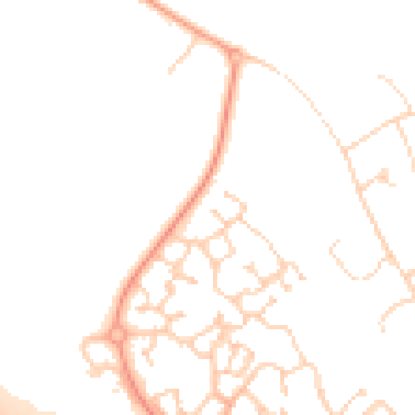 Daytime road noise heatmap for NR4 7SR