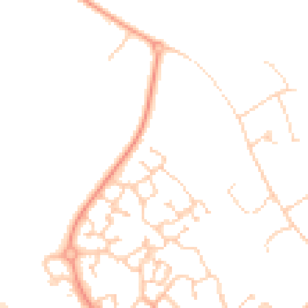 Daytime road noise heatmap for NR4 7SX