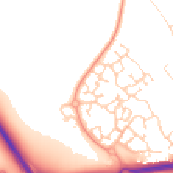 Daytime road noise heatmap for NR4 7SY