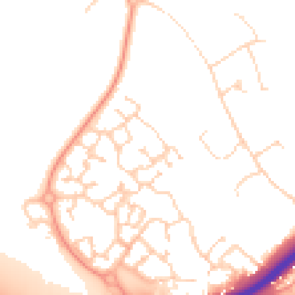 Daytime road noise heatmap for NR4 7TB