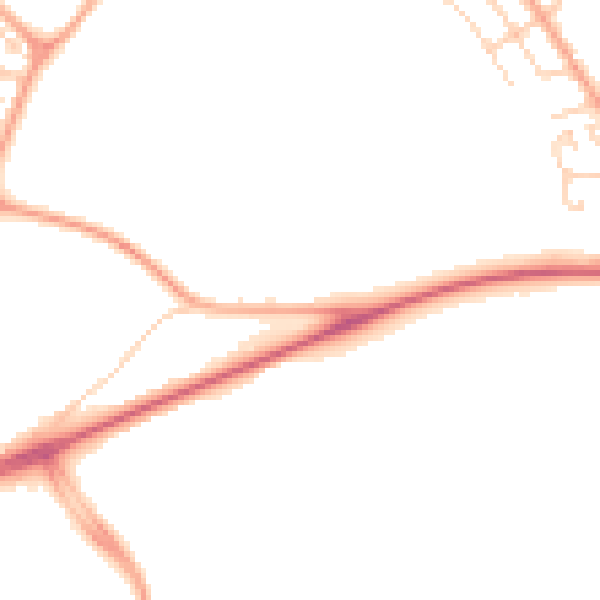 Daytime road noise heatmap for NR4 7TN