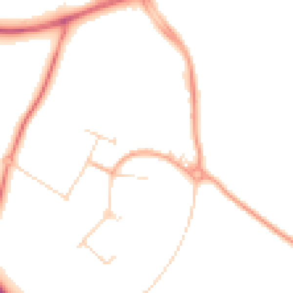 Daytime road noise heatmap for NR4 7UU