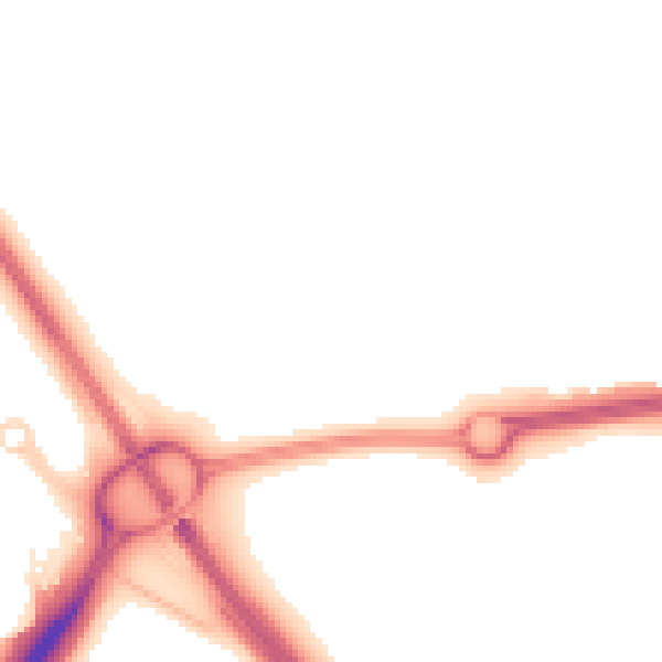 Night-time road noise heatmap for NR4 7WU