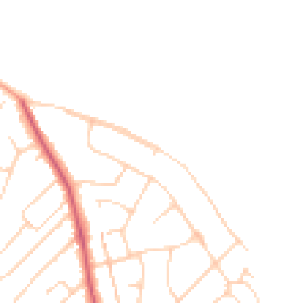 Daytime road noise heatmap for NR5 0AG