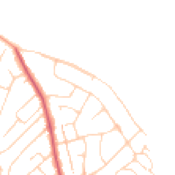 Daytime road noise heatmap for NR5 0AS