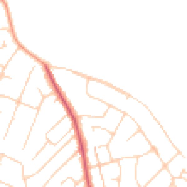 Daytime road noise heatmap for NR5 0AT