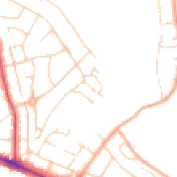 Daytime road noise heatmap for NR5 0DB