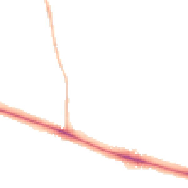 Night-time road noise heatmap for NR5 0DW