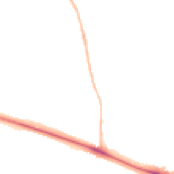 Night-time road noise heatmap for NR5 0DZ