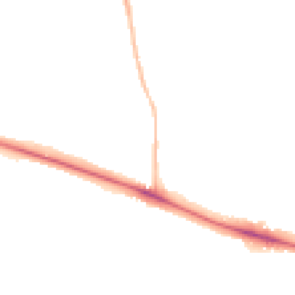 Night-time road noise heatmap for NR5 0EA