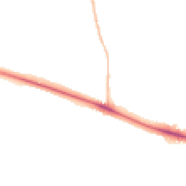 Night-time road noise heatmap for NR5 0EB