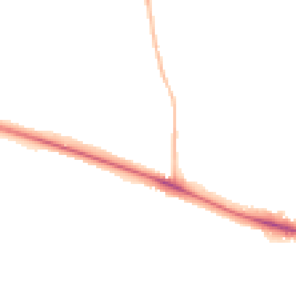 Night-time road noise heatmap for NR5 0ED