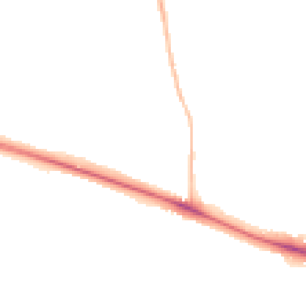 Night-time road noise heatmap for NR5 0EE