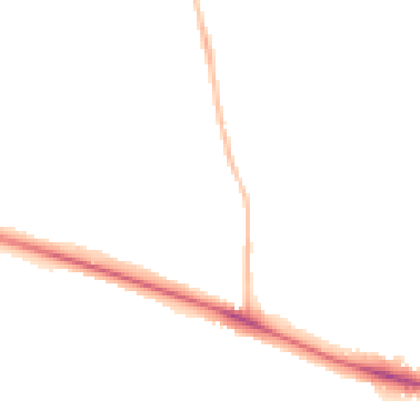 Night-time road noise heatmap for NR5 0EF