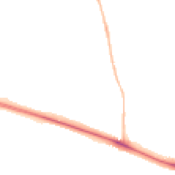 Night-time road noise heatmap for NR5 0EJ