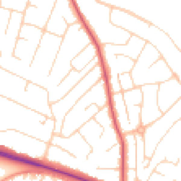 Daytime road noise heatmap for NR5 0ER