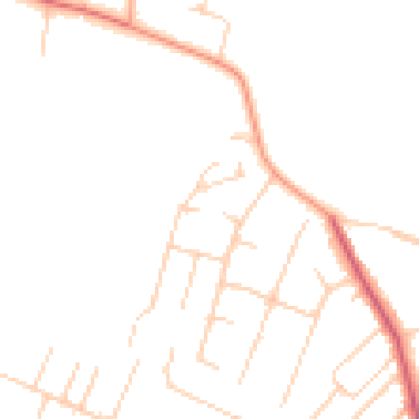 Daytime road noise heatmap for NR5 0ND