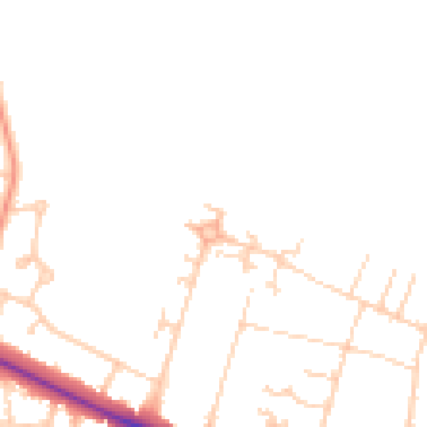 Daytime road noise heatmap for NR5 0PT